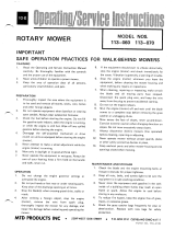 MTD 113-070 User manual