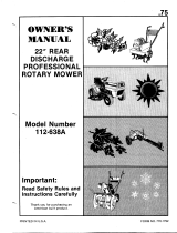 MTD 112-638A User manual