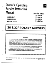 MTD 115-110A User manual
