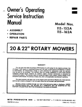 MTD 115-152A User manual