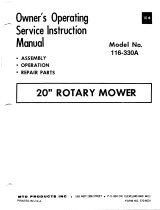 MTD 116-330A User manual