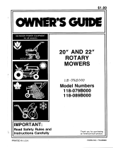MTD 118-079B000 User manual
