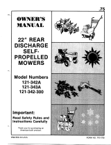 MTD 121-342A User manual