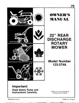 MTD 123-374A User manual