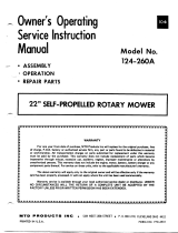 MTD 124-260A User manual