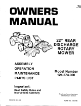 MTD 124-374-000 User manual