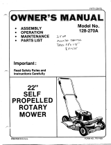 MTD 128-270A User manual