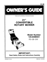 MTD 129-836B401 User manual