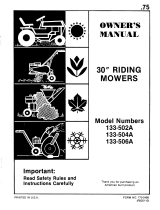 MTD 133-504A User manual