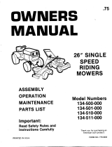 MTD 134-501-000 User manual