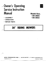 MTD 136-395A User manual