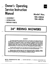 MTD 134-485A User manual