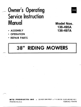MTD 136-495A User manual