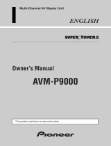 Pioneer AVM-P9000 User manual