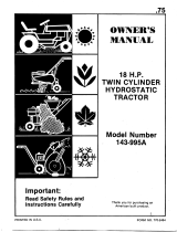 MTD 143-995A User manual