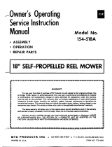 MTD 154-518A User manual