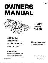 MTD 214-031-000 User manual