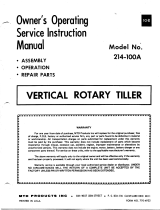 MTD 214-100A User manual