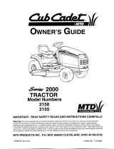 MTD 2155 User manual