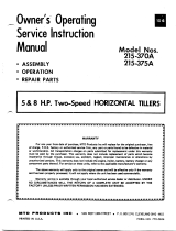 MTD 215-370 A User manual