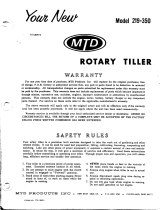 MTD 219-350 User manual