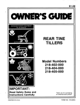 MTD 218-404-000 User manual