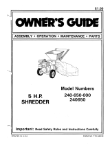 MTD 240-650-000 User manual