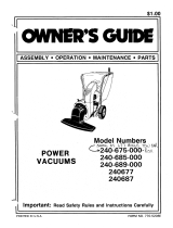 MTD 240-685-000 User manual