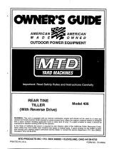MTD 406 User manual