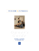 Vision Fitness X6000DA Owner's manual