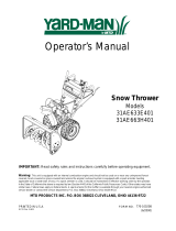 Yard-Man E643E User manual