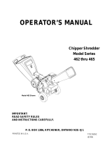 MTD Series 462 User manual