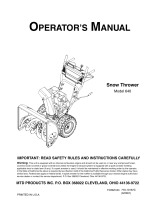 MTD 640 User manual
