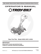 Troy-Bilt 645A Super Bronco User manual
