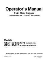 MTD OEM-190-625 User manual