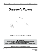 MTD RZT Series User manual