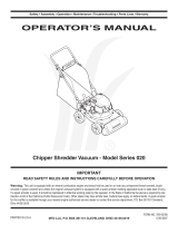 MTD Series 020 User manual