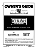 MTD Series 520 thru 528, Series 232 thru 238 User manual