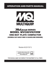 MULTIQUIP MVC80VH/VHW User manual