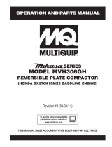 MULTIQUIP MVH306GH User manual