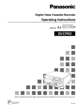 Panasonic AJ-SD755 User manual