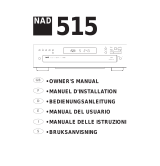 NAD 515 User manual