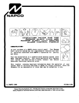 Napco Security Technologies 1010 User manual