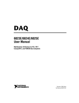 National Instruments DAQ 6024E User manual