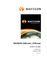 Navigon 2100 MAX User manual