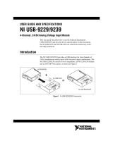 National Instruments NI USB-9229 User manual