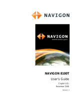 Navigon 8100T User manual