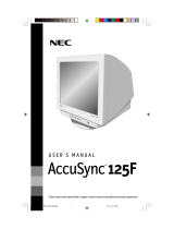 NEC 125F User manual
