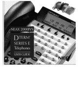 NEC DTerm Series E Telephones User manual