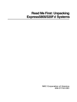 NEC 320Fd Systems User manual